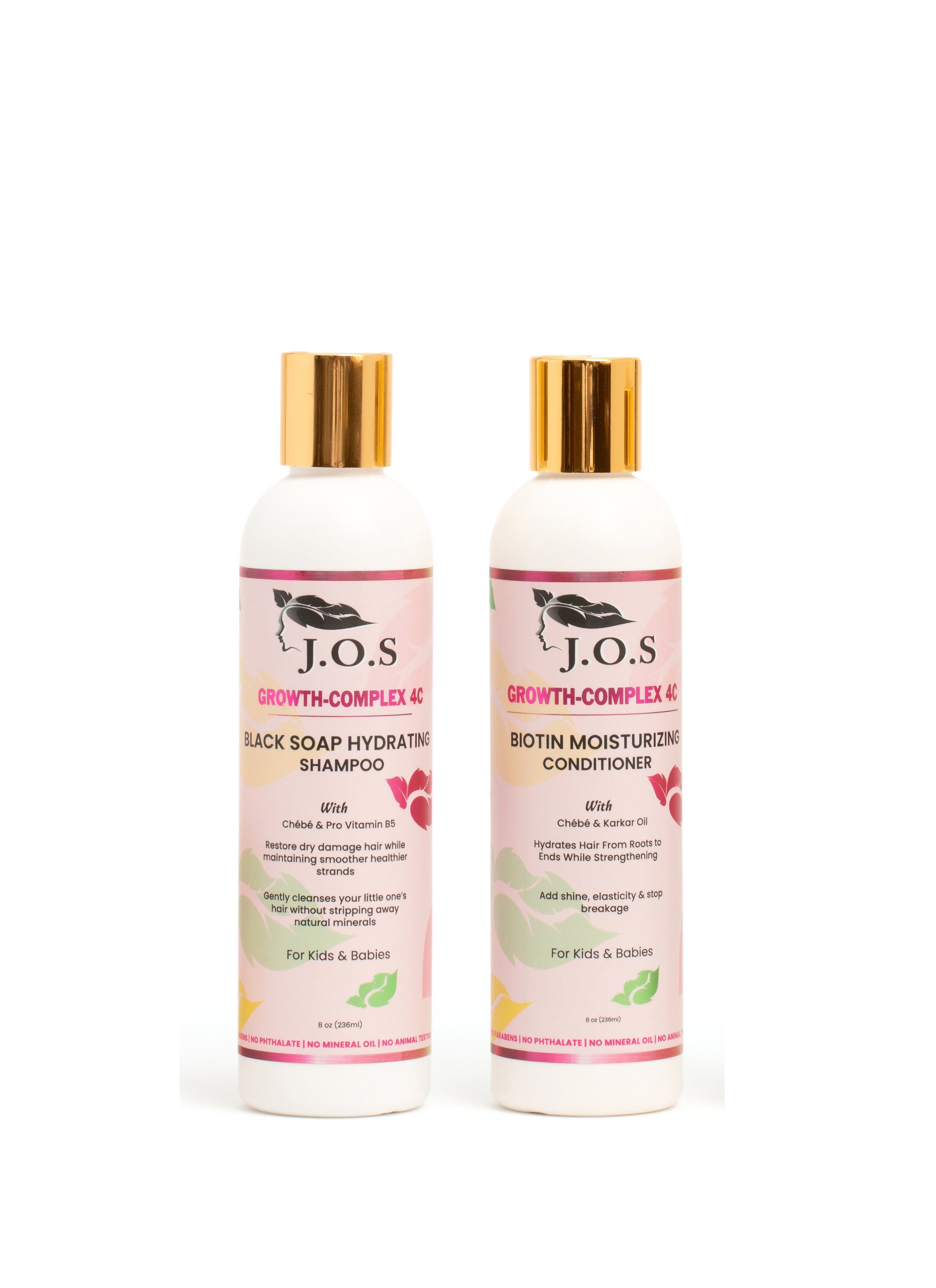 4C Chebe Shampoo & Conditioner Set for kids - designed to moisturize, strengthen, and reduce breakage in natural curls